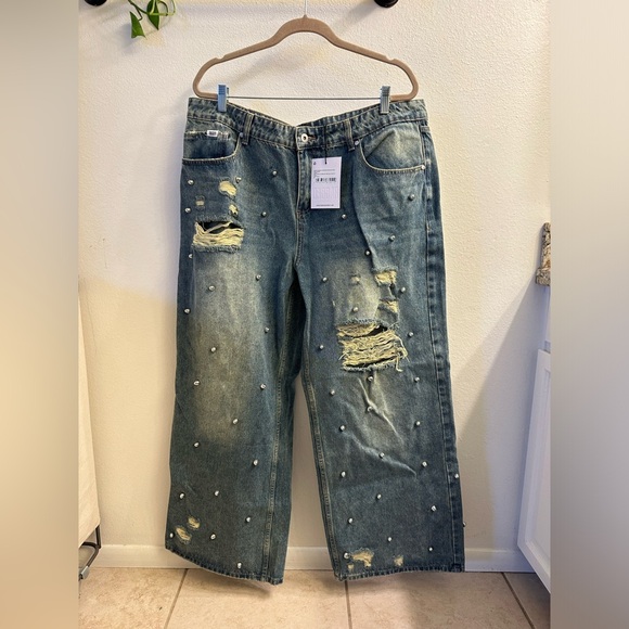 Ragged Priest Dirty Wash Distressed Release Jeans NWT - Picture 4 of 7
